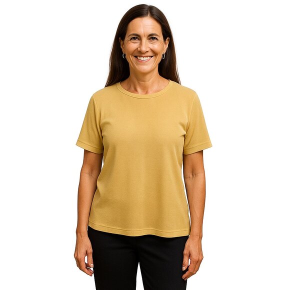 Cathy Daniels Size Medium Gold Metallic Top - Picture 2 of 7